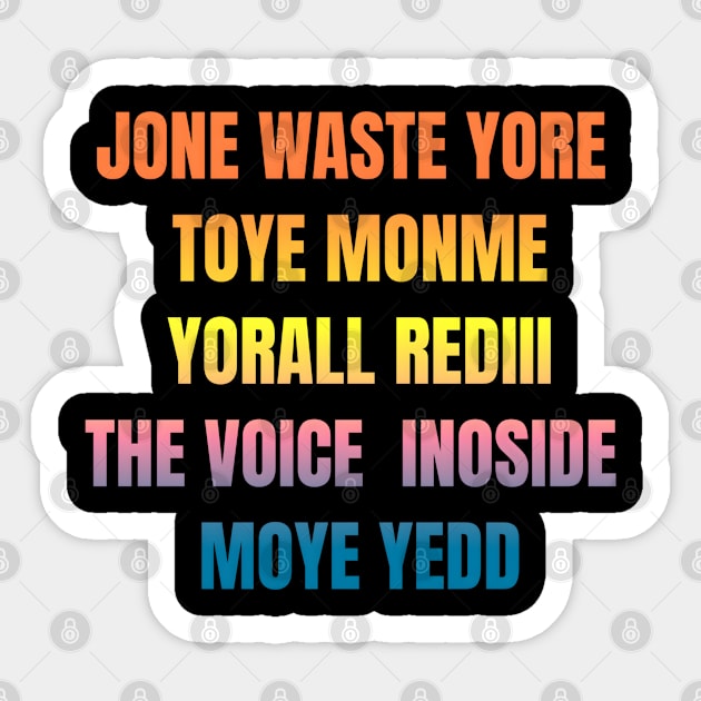 Jone waste Sticker by FnF.Soldier 